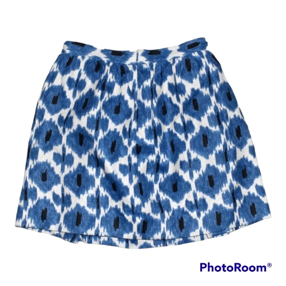 MICHAEL KORS BLUE LINEN A-LINE SHIRT PETITE SIZE 4 EUC - Picture 7 of 7